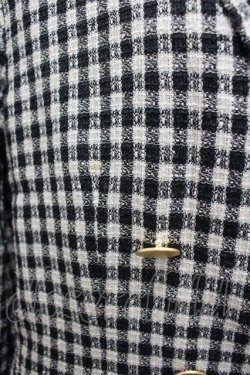 画像3: INGEBORG / チェックダブルボタンジャケット  黒Ｘ白 I-26-02-28-071-LO-JA-SA-ZI