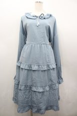 画像1: FCL / ティアードワンピース 3L サックス I-26-02-28-074-LO-OP-SA-ZI (1)