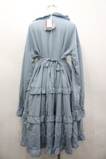 画像2: FCL / ティアードワンピース 3L サックス I-26-02-28-074-LO-OP-SA-ZI (2)