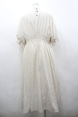 画像2: m petit by misako / 梨地水玉切り替えワンピース 4L 中白 I-26-02-28-076-LO-OP-SA-ZI