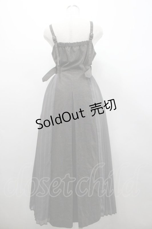 画像2: LOLITAその他(お買取対象外) / チェック&プリーツ切替ジャンパースカート  グレー I-26-02-28-079-LO-OP-SA-ZI (2)