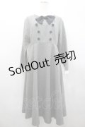 an another angelus / クレリックダブルカラータイ付きワンピース  グレー I-26-02-28-085-CA-OP-SA-ZI