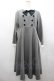 画像1: an another angelus / クレリックダブルカラータイ付きワンピース  グレー I-26-02-28-085-CA-OP-SA-ZI (1)