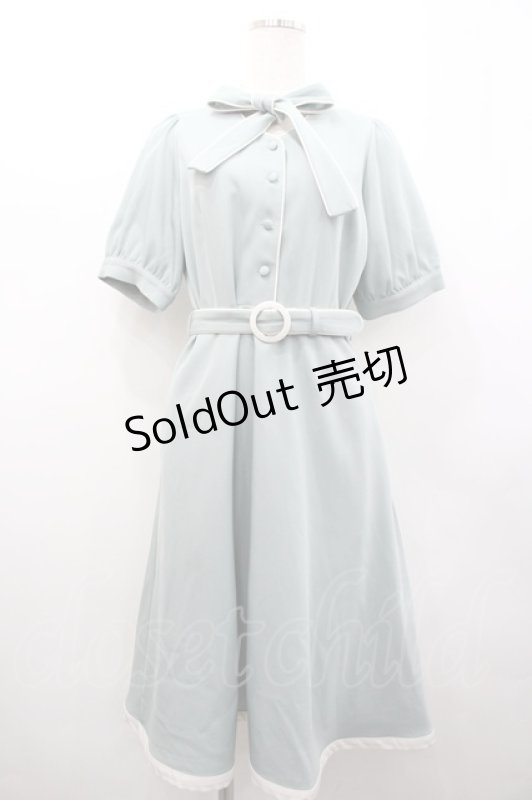 画像1: Fi.n.t / パイピングボウタイワンピース  ミント I-26-02-28-086-CA-OP-SA-ZI (1)