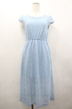 画像1: LIZ LISA / レースノースリーブワンピース  サックス I-26-02-28-091-LO-OP-SA-ZI