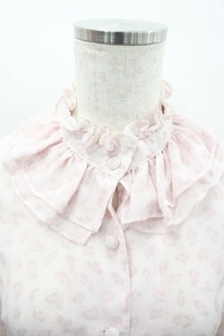 画像3: Ank Rouge / ハートレオパードシフォンハイネックブラウス  白Ｘピンク I-26-02-28-001-CA-BL-SA-ZI