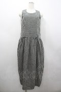 INGEBORG / チェッカーツイードワンピース  黒Ｘ白チェック I-26-02-28-096-LO-OP-SA-ZI