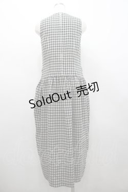 画像2: INGEBORG / チェッカーツイードワンピース  黒Ｘ白チェック I-26-02-28-096-LO-OP-SA-ZI