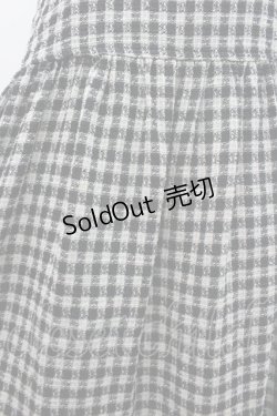 画像3: INGEBORG / チェッカーツイードワンピース  黒Ｘ白チェック I-26-02-28-096-LO-OP-SA-ZI