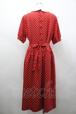 画像2: PINK HOUSE / ドット半袖ワンピース  赤Ｘアイボリー I-26-02-28-098-LO-OP-SA-ZI