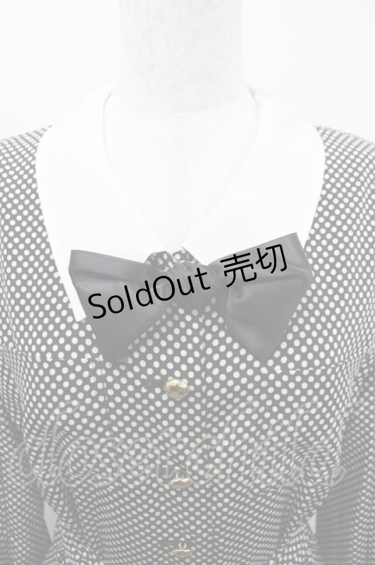 画像3: INGEBORG / ドット長袖ワンピース  黒Ｘアイボリー I-26-02-28-099-LO-OP-SA-ZI (3)