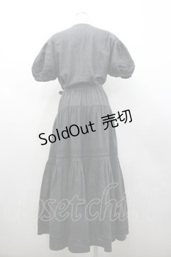 画像2: INGEBORG / ピンタック半袖デニムワンピース  黒デニム I-26-02-28-101-LO-OP-SA-ZI