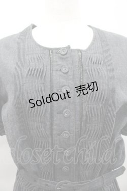 画像3: INGEBORG / ピンタック半袖デニムワンピース  黒デニム I-26-02-28-101-LO-OP-SA-ZI