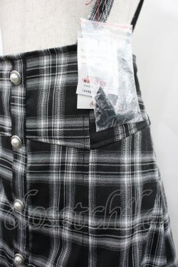 画像3: Amavel / 配色ステッチマーメイドスカート  黒Ｘ白チェック I-26-02-28-107-CA-SK-SA-ZI