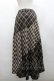 画像2: axes femme / チェック切替ロングスカート  ブラウン I-26-02-28-108-AX-SK-SA-ZI (2)