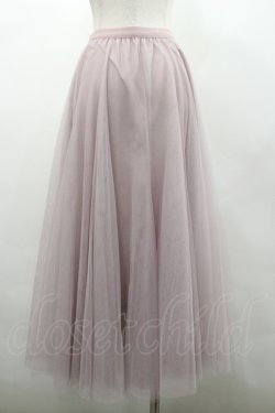 画像2: axes femme / ロングチュールスカート  ピンク I-26-02-28-109-AX-SK-SA-ZI