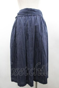 画像2: axes femme / ストライプスカート  ネイビーＸ白 I-26-02-28-113-AX-SK-SA-ZI