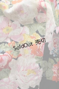 画像3: INGEBORG / フラワーブーケプリントスカート  黒ＸピンクＸ赤 I-26-02-28-115-LO-SK-SA-ZI