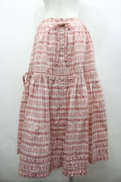 画像2: PINK HOUSE / チェックサイドリボンスカート  ピンクチェック I-26-02-28-117-LO-SK-SA-ZI