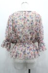 画像2: LIZ LISA / ローズブーケ総柄シフォントップス  ピンクＸ青 I-26-02-28-012-LO-TO-SA-ZI (2)
