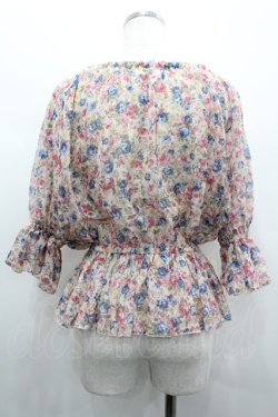 画像2: LIZ LISA / ローズブーケ総柄シフォントップス  ピンクＸ青 I-26-02-28-012-LO-TO-SA-ZI