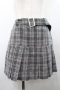 Jnorii / チェックプリーツスカパン  グレーチェック I-26-02-28-120-LO-PA-SA-ZI