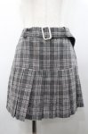 画像1: Jnorii / チェックプリーツスカパン  グレーチェック I-26-02-28-120-LO-PA-SA-ZI (1)