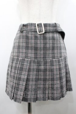 画像1: Jnorii / チェックプリーツスカパン  グレーチェック I-26-02-28-120-LO-PA-SA-ZI