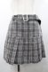 画像1: Jnorii / チェックプリーツスカパン  グレーチェック I-26-02-28-120-LO-PA-SA-ZI (1)