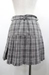 画像2: Jnorii / チェックプリーツスカパン  グレーチェック I-26-02-28-120-LO-PA-SA-ZI (2)