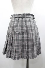 画像2: Jnorii / チェックプリーツスカパン  グレーチェック I-26-02-28-120-LO-PA-SA-ZI (2)