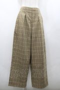 Candy Stripper / CHECK TACKED PANTS 1 ブラウン I-26-02-28-121-PU-PA-SA-ZI