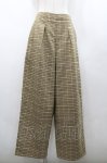 画像1: Candy Stripper / CHECK TACKED PANTS 1 ブラウン I-26-02-28-121-PU-PA-SA-ZI (1)