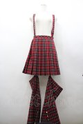 Amavel / Rockin' Girl レッグカバー付きスカパン  赤チェック I-26-02-28-123-CA-SK-SA-ZI