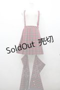 Amavel / Rockin' Girl レッグカバー付きスカパン  赤チェック I-26-02-28-123-CA-SK-SA-ZI