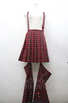 画像1: Amavel / Rockin' Girl レッグカバー付きスカパン  赤チェック I-26-02-28-123-CA-SK-SA-ZI (1)