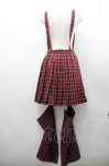 画像2: Amavel / Rockin' Girl レッグカバー付きスカパン  赤チェック I-26-02-28-123-CA-SK-SA-ZI (2)