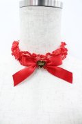 Angelic Pretty / レースハートチャームチョーカー  赤Ｘゴールド I-26-02-28-128-AP-AC-SA-ZI