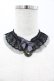 画像1: Chill Outs / リボンストーンレースチョーカー  黒 I-26-02-28-129-LO-AC-SA-ZI (1)