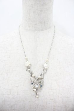 画像2: axes femme / バラＸ蝶前留めネックレス  シルバー I-26-02-28-131-AX-AC-SA-ZI