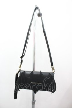 画像1: ATELIER PIERROT / Nocturnal Grave” Batwing Wallet Bag  黒 I-26-02-28-143-EL-ZA-SA-ZI