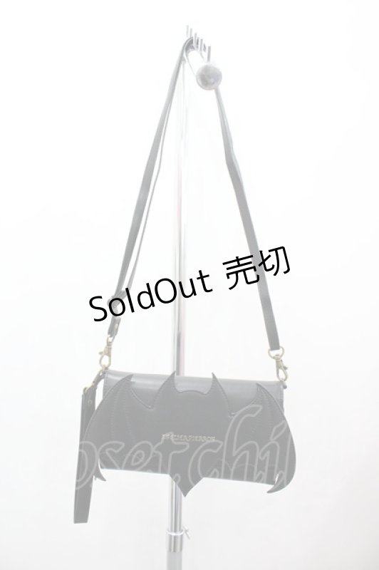 画像1: ATELIER PIERROT / Nocturnal Grave” Batwing Wallet Bag  黒 I-26-02-28-143-EL-ZA-SA-ZT649 (1)