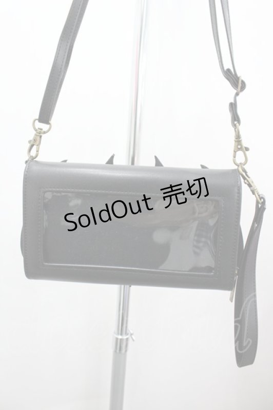 画像3: ATELIER PIERROT / Nocturnal Grave” Batwing Wallet Bag  黒 I-26-02-28-143-EL-ZA-SA-ZT649 (3)