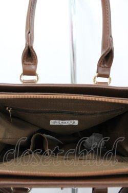 画像3: axes femme / 異素材コンビ2WAYバッグ  ブラウン I-26-02-28-144-AX-BG-SA-ZI