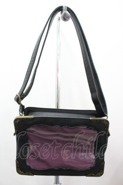 画像1: axes femme kawaii / クリアショルダーバッグ  黒 I-26-02-28-145-AX-BG-SA-ZI