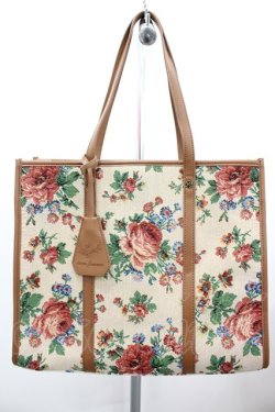 画像1: axes femme / ジャガードトートバッグ  ブラウン I-26-02-28-149-AX-BG-SA-ZI