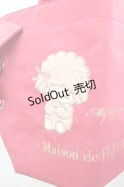 画像2: Maison de FLEUR / あざとMy Sweet Pianoサイドリボントート  濃ピンク I-26-02-28-152-LO-BG-SA-ZI