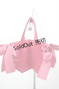 画像3: Maison de FLEUR / あざとMy Sweet Pianoサイドリボントート  濃ピンク I-26-02-28-152-LO-BG-SA-ZI