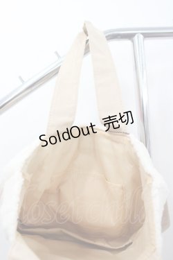 画像3: axes femme / キーチャーム付きボアトートバッグ   I-26-02-28-155-AX-ZA-SA-ZI