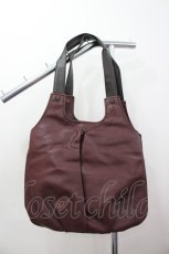 画像1: axes femme / ローズモチーフレザーハンドバッグ  ボルドー I-26-02-28-156-AX-BG-SA-ZTK047 (1)